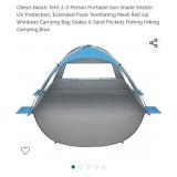 New 2-3 Person Easy Up Beach Sun Shade