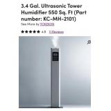 New 550sq ft  Ultrasonic Humidifier with remote