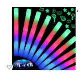 (5)  Foam glow sticks for pool,parties,weddings
