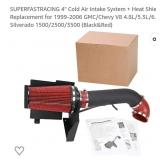 1996-2006  4" cold air intake & heat shield  no