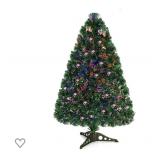 New  3 foot Artificial  Fiber Optic Christmas