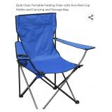 Quik Chair Portable Folding Chair with Arm Rest
