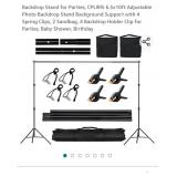 Backdrop Stand for Parties, CPLIRIS 6.5x10ft