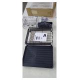 Black Dish Drying Rack * appears new, one corner