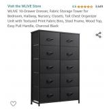 New 10 Drawer Fabric Storage  Cabinet...black