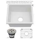 New 15" x 17" Undermount Bar Sink