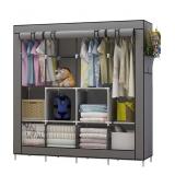 NEW Large Wardrobe Closet, Grey *appears complete