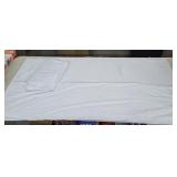 White Cotton Curtains, 116" L x 60" W, 2 panels