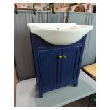 Brand New 24" Bathroom Vanity & Sink 24" Blue