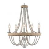 NEW Rustic 5- Light Rope Chandelier,20"in