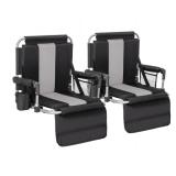 2 New ALPHA CAMP Stadium Seat Chairs for
