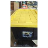27 Gallon Black/  Yellow Commander Stackable