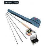 New 8Fans Fly Rod and Reel Combo - 4-Section Fly
