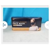NEW 50 Ct Disposable Face Masks, Black
