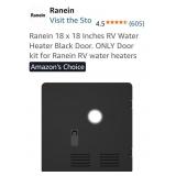 (New) 18" x 18" ( Black) RV Tankless Water Heater