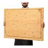 New 36"x 24"x 1" Thick Extra Large Bamboo Cutting