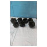 (7).   4" Boxwood Decorative Balls