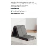 39" x 80" x 4" Trifold Portable Floor Mattress,