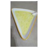 Estate italian ceramic cheese plate w/kitchen