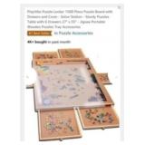 NEW 1500 Pc Puzzle Board w/ 6 Drawers & Plastic
