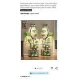 2 Pk 8 Tiered 62" Plant Stand w/ Grow Lights,