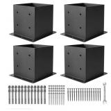 4 New 6ï¿½6 Post Base  Deck Post Brackets,Inner