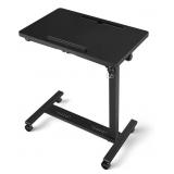 Adjustable Overbed Bedside Table, Hospital Bed