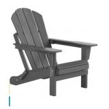 New Gray Folding Outdoor Adirondack