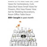 (New) 32pc Bud Vase Set  different shapes and