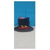 Snowman Magic Hat, has rods in hat to mount on