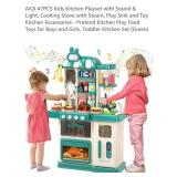 NEW 47 Pc Kids Kitchen Playset w/ Sound & Light,