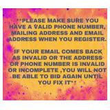 Make Sure Registration Info Is Valid - IMPORTANT