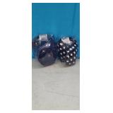 NEW Set of 2 Earmuffs- Navy Blue & Black/White