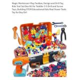 NEW 298 Pc STEM Magic Montessori Play Toolbox
