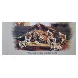 Estate  - Beautiful Porcelain Nativity Set w/