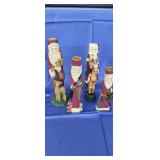 Estate - Set of 4 Santa Clause Candle Stick