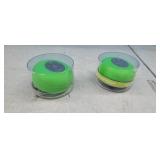 NEW Set of 2 Bluetooth Shower Speakers w/ Suction