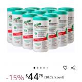 (12) Cannisters  Disinfectant Wipes, Large Lemon