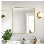 New Wall Mount Mirror for Bathroom, Brushed Gold