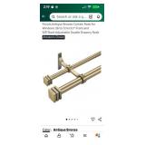 New Double Curtain Rods with Aluminum Full