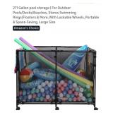 NEW 271 Gal Pool Storage w/ 360ï¿½ Wheels, Holds