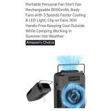 (New) Multi-Functional Waist Fan can also charge