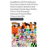 162 PC.  Amy & Benton Halloween Party Favors.