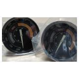 2 New Accurate Grill Thermometers Glowing