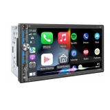 New 7" Wireless Double Din Car Stereo Apple