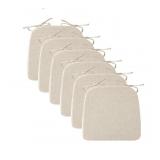 6 New Chair Cushions for Dining Chairs, 2" Thick