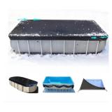 New 7x14Ft Rectangular Pool Cover with Side