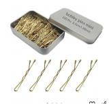 220 Mini Wavy 1.38 Inch Blonde Bobby Pins,