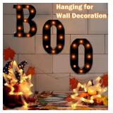 Indoor-3 LED Marquee Light Up Letters Sign Boo