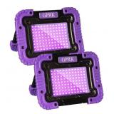 2 New Rechargeable Black Lights Battery-Powered